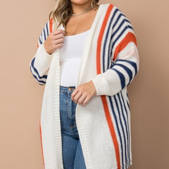 Striped Cardigan - Picture 1 of 2